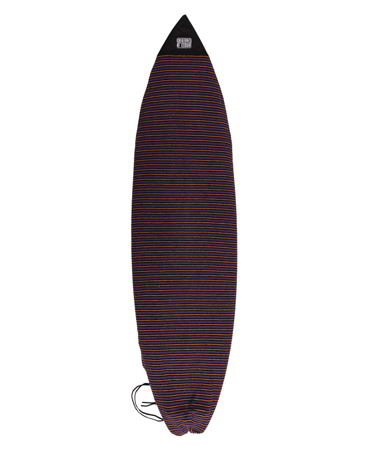 Creatures of Leisure Shortboard Reliance Sox board cover - Purple Black Stripe