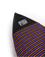 Creatures of Leisure Shortboard Reliance Sox board cover - Purple Black Stripe nose