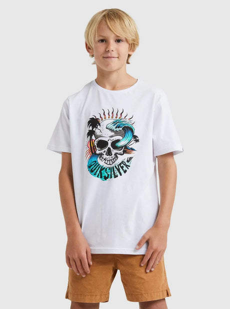 Skull Wave Youth Ss - Beachin Surf