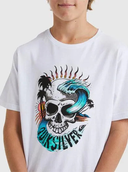 Skull Wave Youth Ss - Beachin Surf