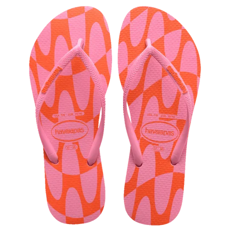 Slim Distorted Wave Thongs - Beachin Surf