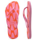 Slim Distorted Wave Thongs - Beachin Surf
