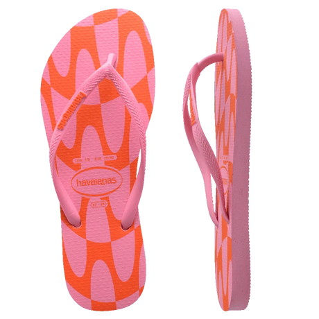 Slim Distorted Wave Thongs - Beachin Surf