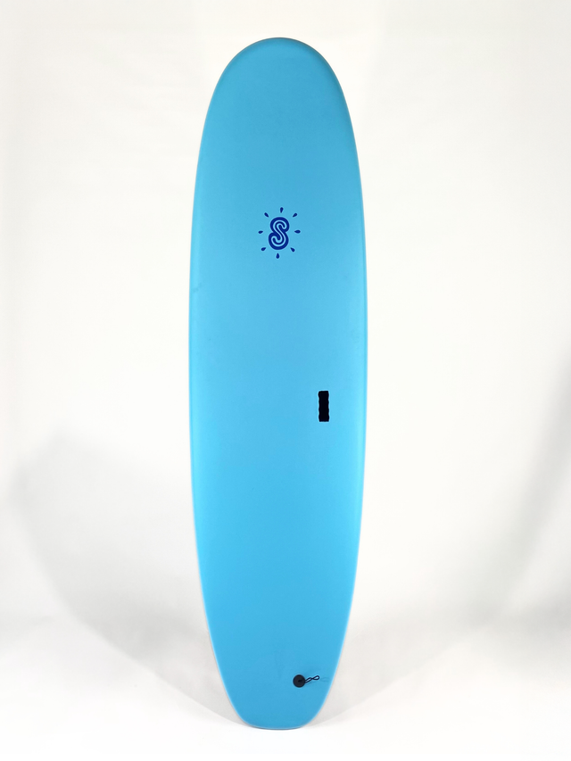Softlite Koolite softboard in Sky Blue, deck view