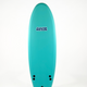 Softlite Shred Head 6'6 softboard in Teal, deck view