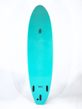 Softlite Slider softboard in Teal, bottom slick view