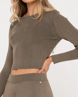Solace Long Sleeve Knitted Top - Beachin Surf