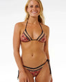 Soleil Tie Side Cheeky Coverage Bikini Bottom - Rust - Beachin Surf