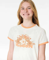 Sun Catcher Ringer Tee - Girl (8-14 years) | RIP CURL | Beachin Surf