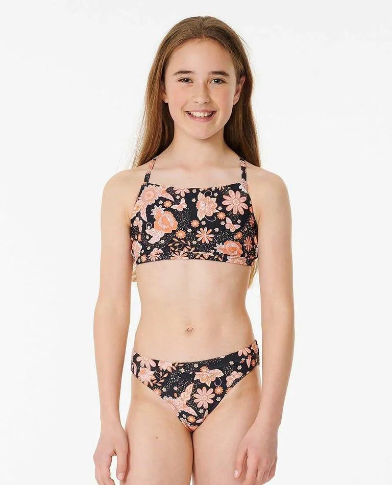 Sun Catchers Short Sleeve 3 Piece Swim Set - Girls (8-16 Years) - Beachin Surf