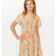 Sun Sol Shirred Dress- Girl - Beachin Surf