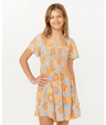 Sun Sol Shirred Dress- Girl - Beachin Surf
