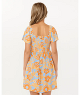 Sun Sol Shirred Dress- Girl - Beachin Surf