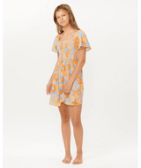 Sun Sol Shirred Dress- Girl - Beachin Surf
