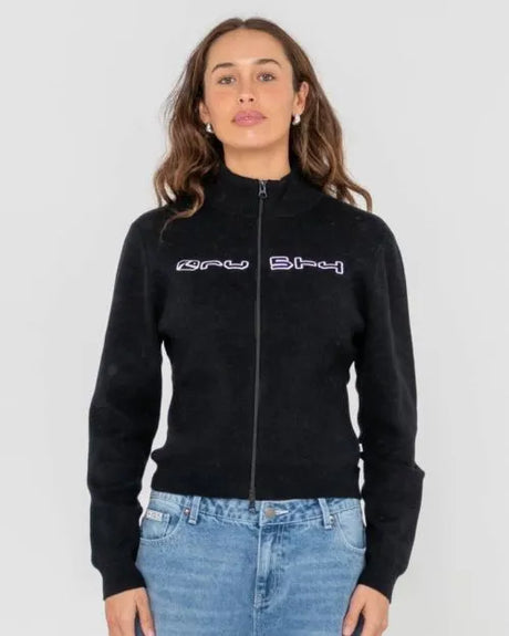 Sundial Zip Though Skimmer Knit - Beachin Surf