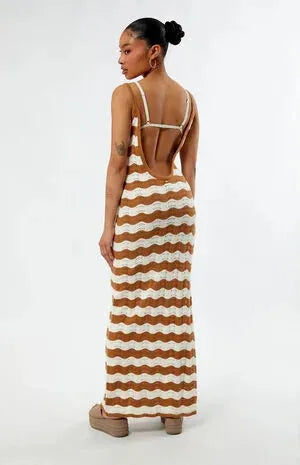 Sunny Knit Midi Dress - Beachin Surf