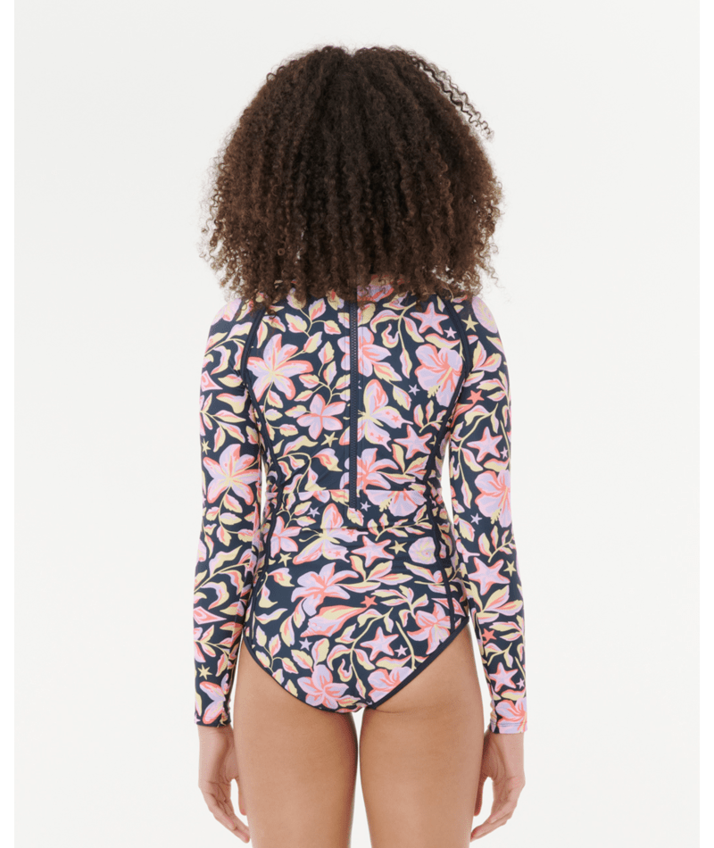 Sunset Skies Long Sleeve Surf Suit Swimsuit - Girls - Beachin Surf