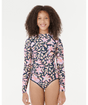 Sunset Skies Long Sleeve Surf Suit Swimsuit - Girls - Beachin Surf