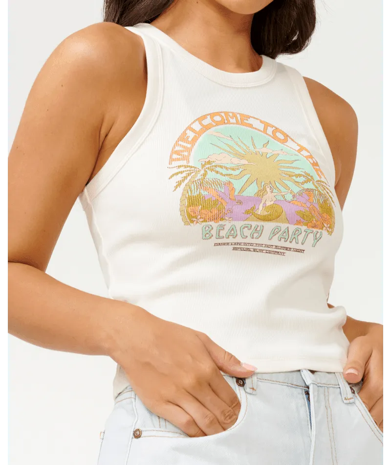 Tropicana Ribbed Tank - Beachin Surf