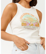 Tropicana Ribbed Tank - Beachin Surf