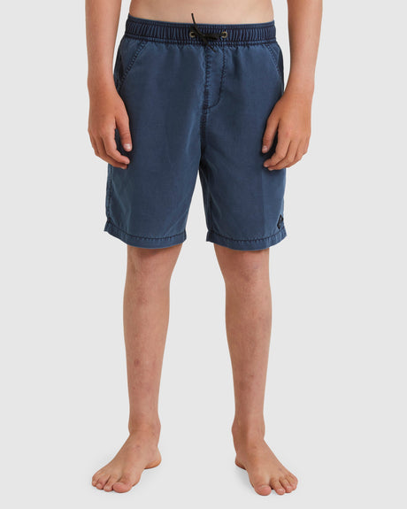Billabong Boys 8-16 All Day Overdye Layback Boardshorts 16" - North Sea