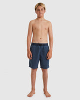 Billabong Boys 8-16 All Day Overdye Layback Boardshorts 16" - North Sea
