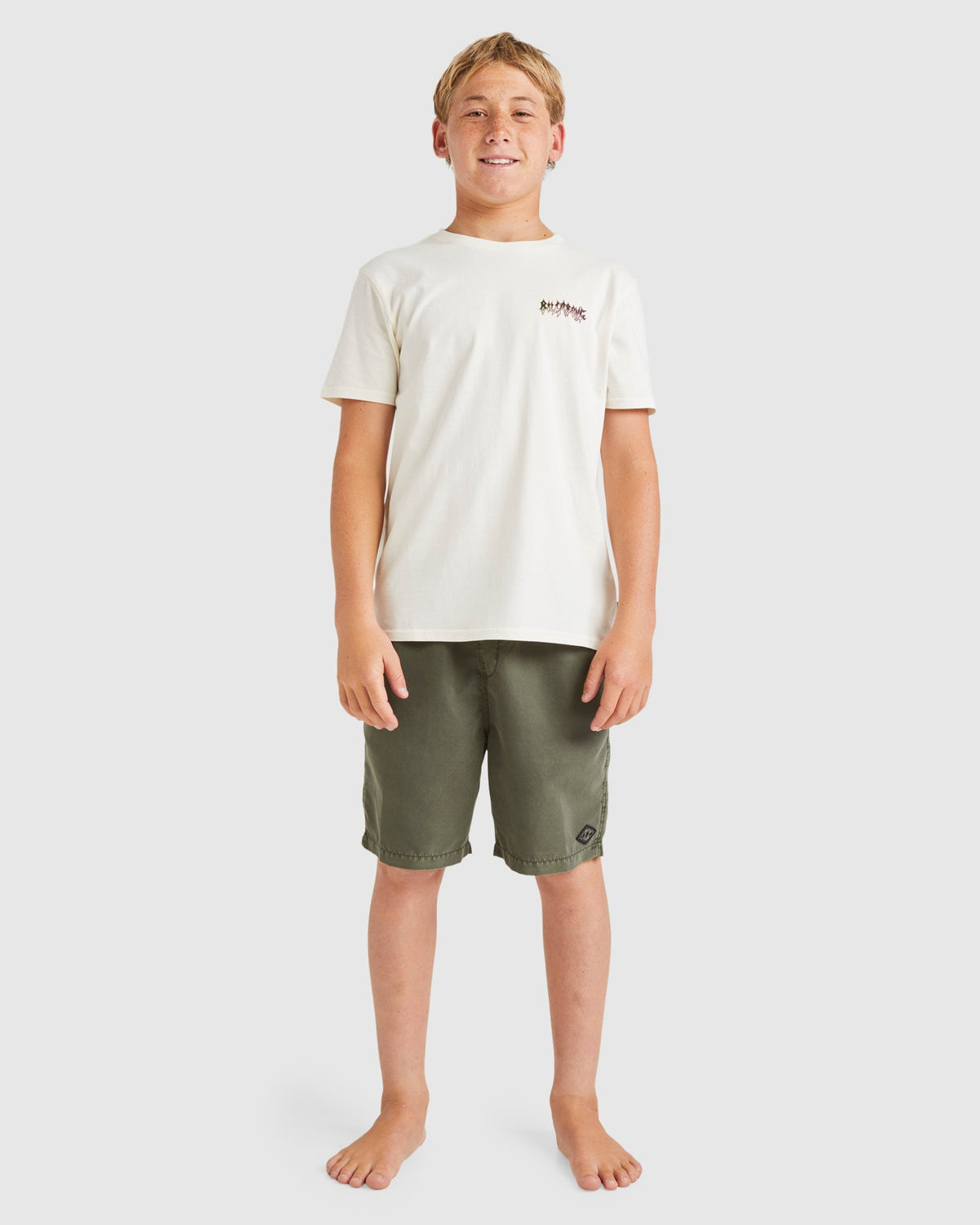 Billabong Boys 8-16 All Day Overdye Layback Boardshorts 16" - Dark Military