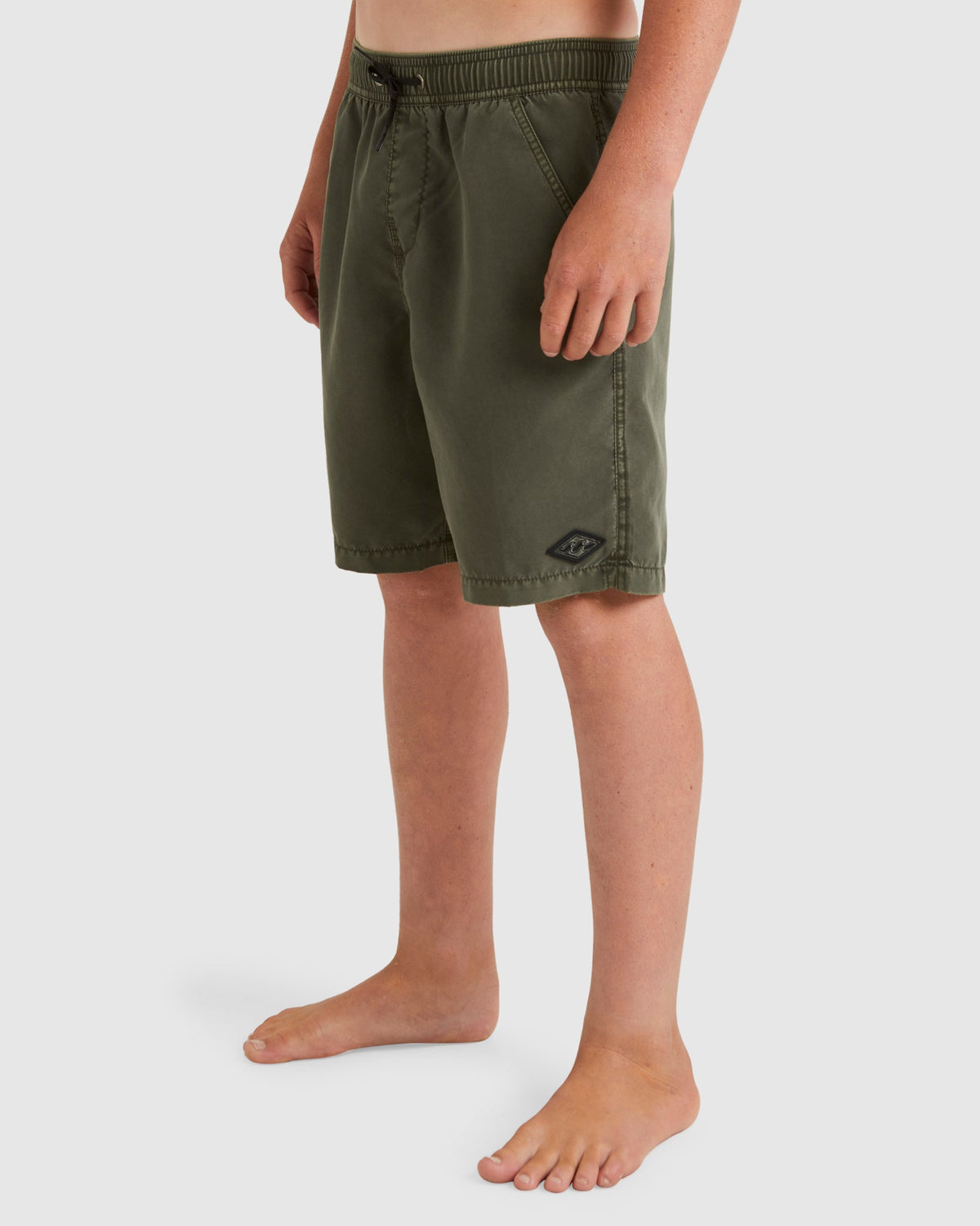 Billabong Boys 8-16 All Day Overdye Layback Boardshorts 16" - Dark Military