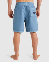 Billabong Boys 8-16 All Day Overdye Layback Boardshorts 16" - Steel Blue
