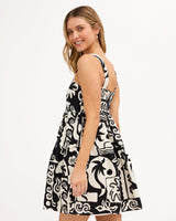 Billabong Soul Dream Mini Dress - Black Pebble