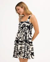 Billabong Soul Dream Mini Dress - Black Pebble