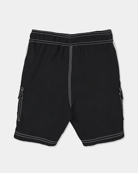 Billabong Groms Throw On 3.0 Boardshort - Black/Grey