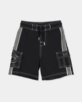 Billabong Groms Throw On 3.0 Boardshort - Black/Grey