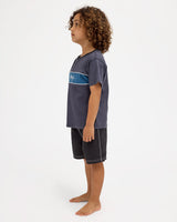 Billabong Groms Panel SS Tee - Aged Indigo