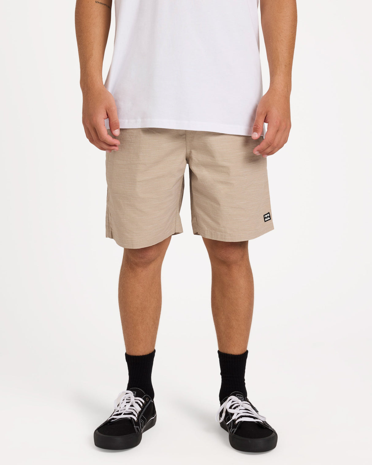 Mens Slub Elastic 21 inch Shorts