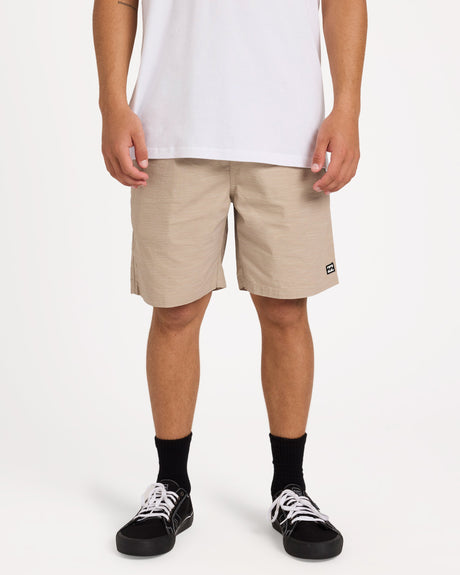 Mens Slub Elastic 21 inch Shorts