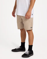 Mens Slub Elastic 21 inch Shorts