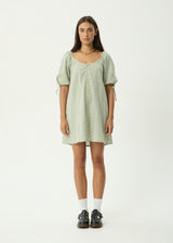 Benni - Mini Dress - Indy Sage Check