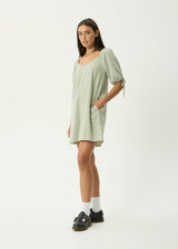 Benni - Mini Dress - Indy Sage Check