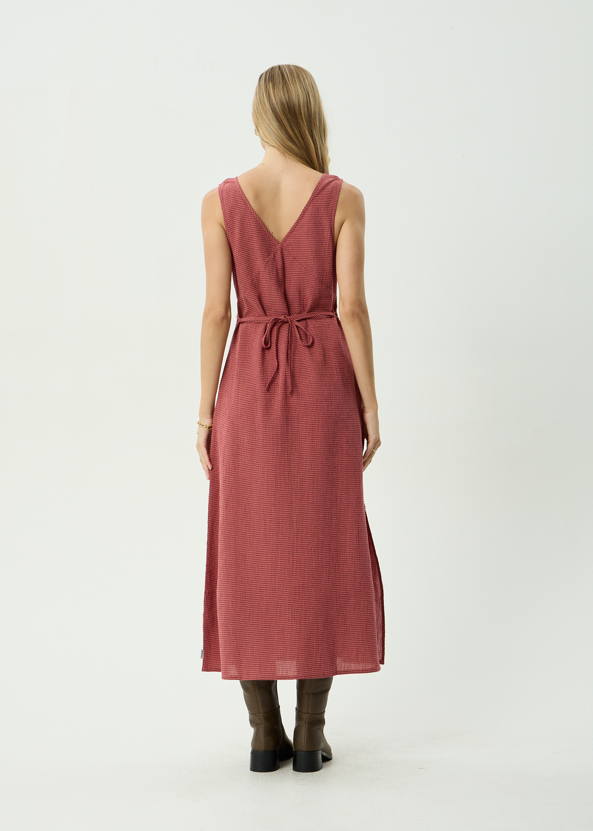 Tully - Seersucker Maxi Dress - Indy Rose Check