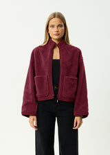 Berlin - Reversible Polar Fleece Jacket - Burgundy