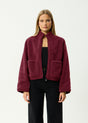 Berlin - Reversible Polar Fleece Jacket - Burgundy