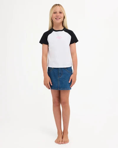 Girls Backslider Mini Denim Skirt