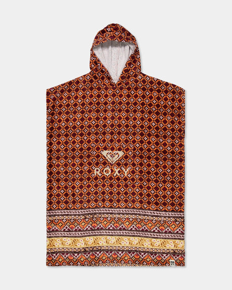 Roxy Stay Magical Printed Hooded Towel - Dusty Orange