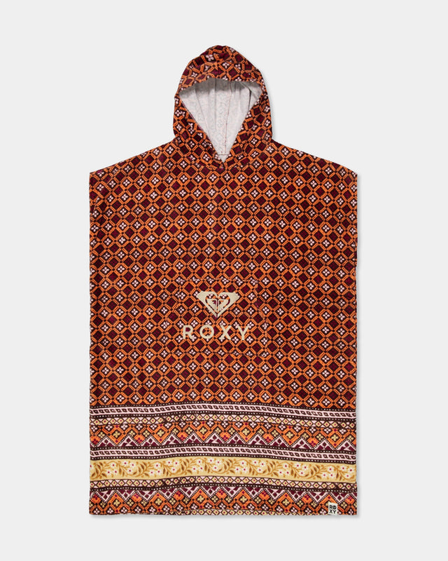 Roxy Stay Magical Printed Hooded Towel - Dusty Orange