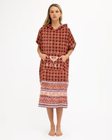 Roxy Stay Magical Printed Hooded Towel - Dusty Orange