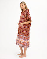 Roxy Stay Magical Printed Hooded Towel - Dusty Orange