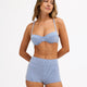 Roxy Charlie Check Shorty - Bijou Blue