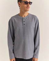 Vintage Terry LS Henley - Beachin Surf