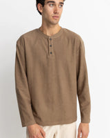 Vintage Terry LS Henley - Beachin Surf